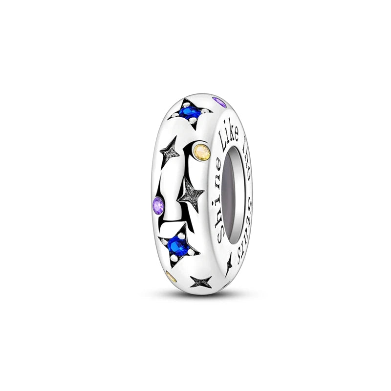 925 Sterling Silver Spacer Beads Charms for DIY Bracelets Jewelry Gifts for Women KTC1341