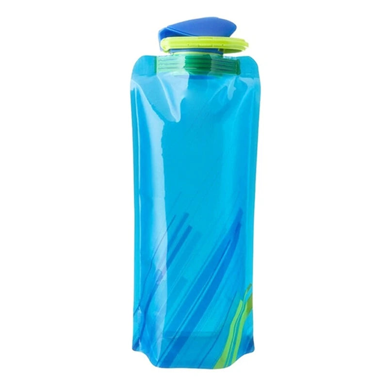 Foldable Reusable Travel Water Bottle With Carabiner