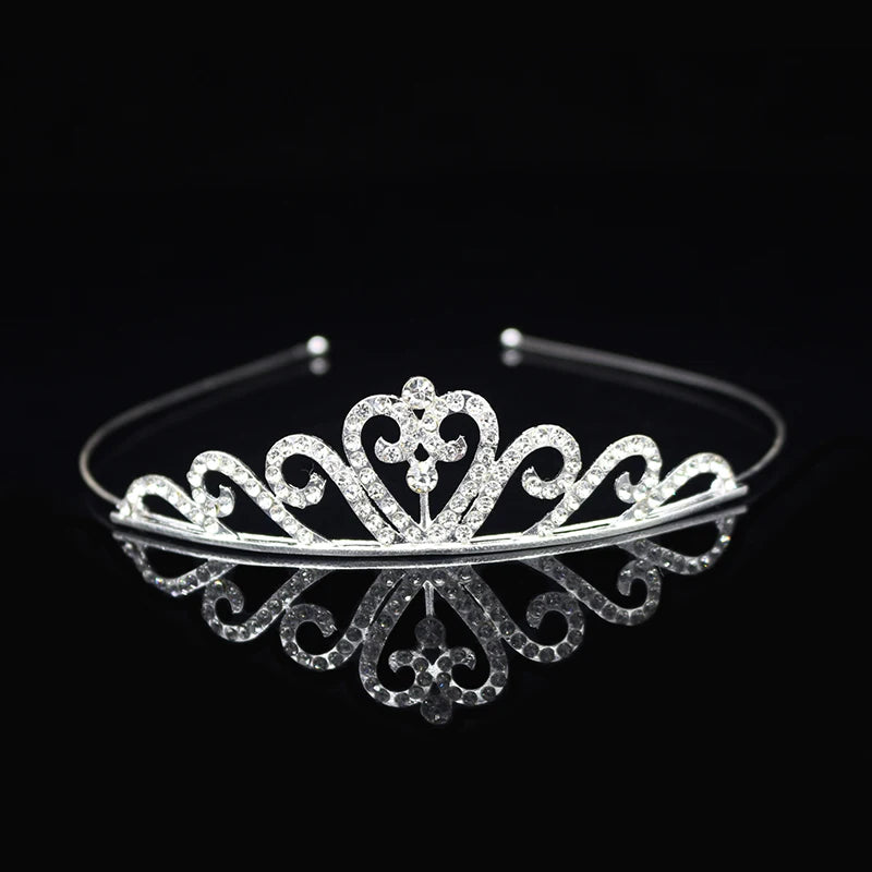 Elegant Crystal Princess Tiaras for Girls Wedding Party Hair Accessories