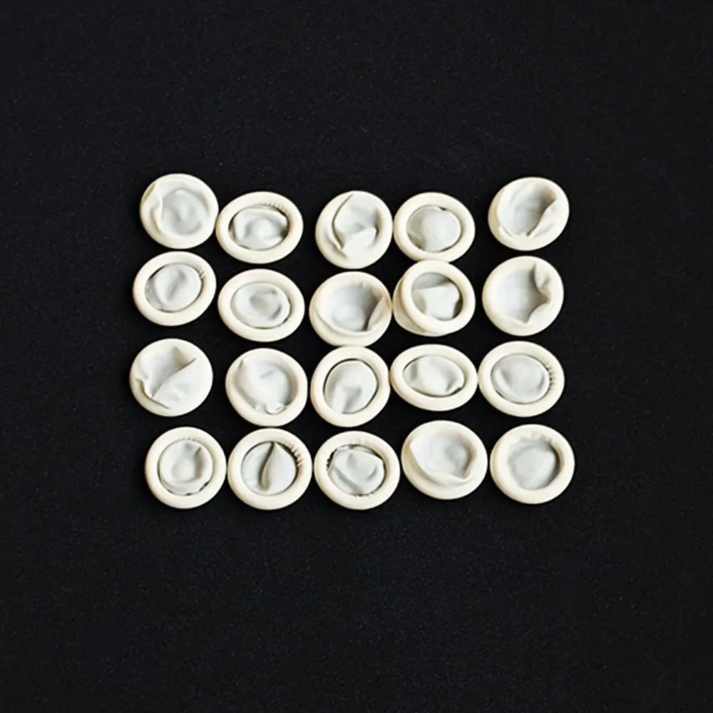 Disposable Latex Finger Cots Powder Free Fingertip Protectors 100 Pack for Watch Repair and Precision Work