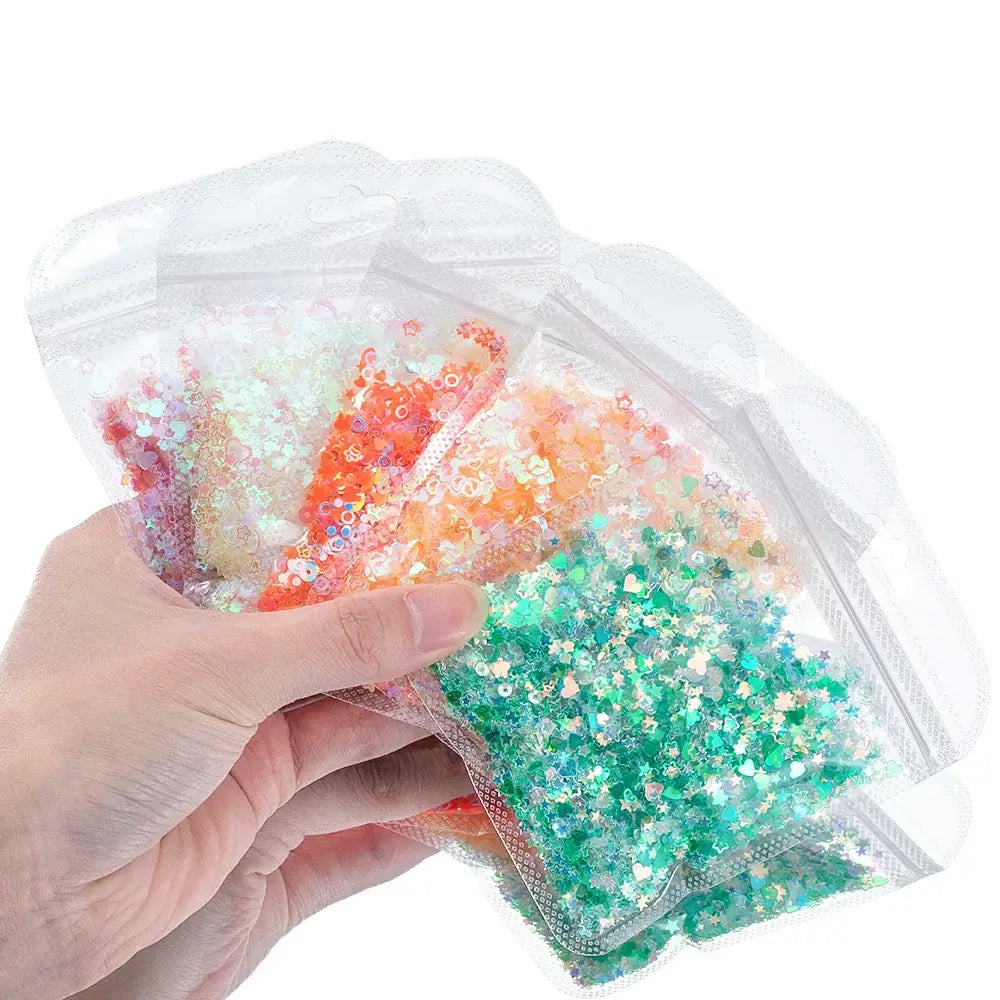 20 Gram 3 to 6 Millimeter Mixed Glitter Sequins Epoxy Resin Filler Material