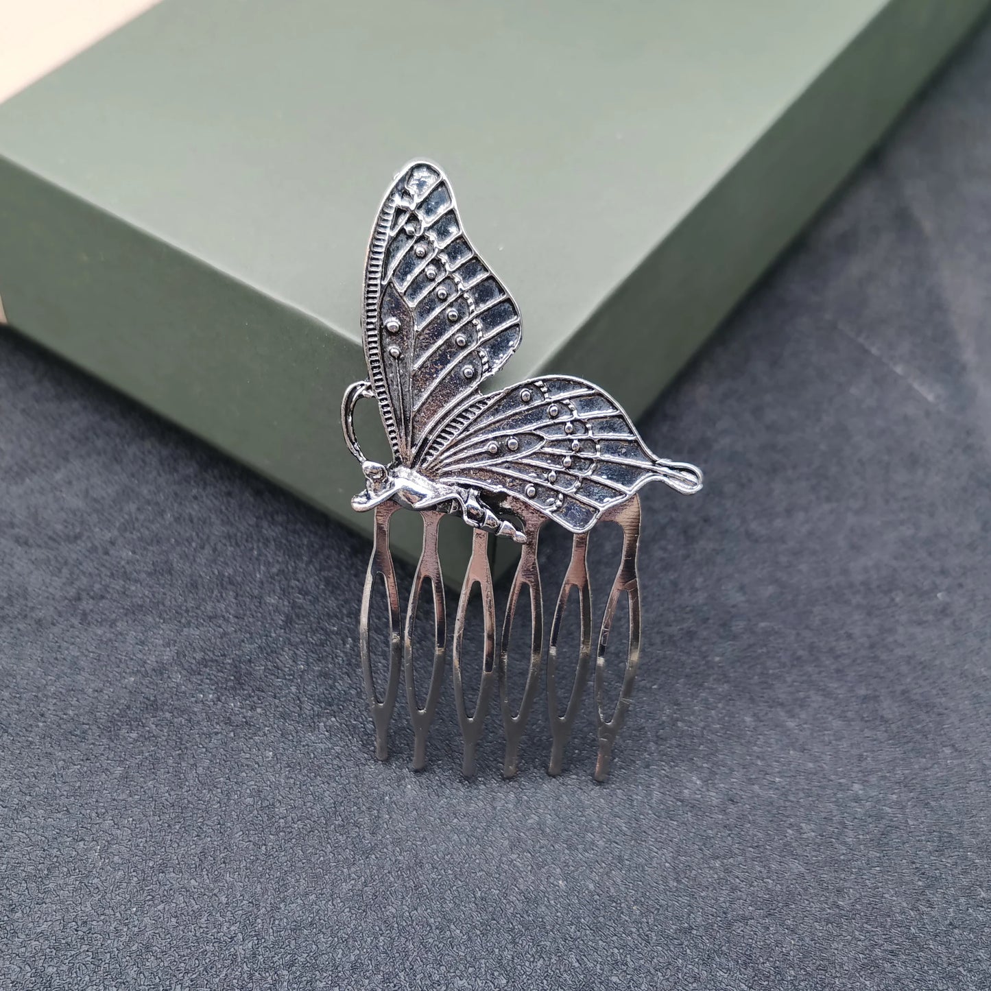 Elegant Essentials Metal Butterfly Hairpin - Stylish Hair Clips for Women Butterfly A. Silver