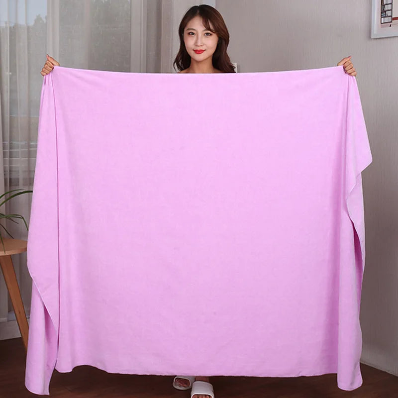 Extra Large Microfiber Bath Towel Super Absorbent Quick Drying Soft Hotel Beauty Salon Sauna Sports Towel