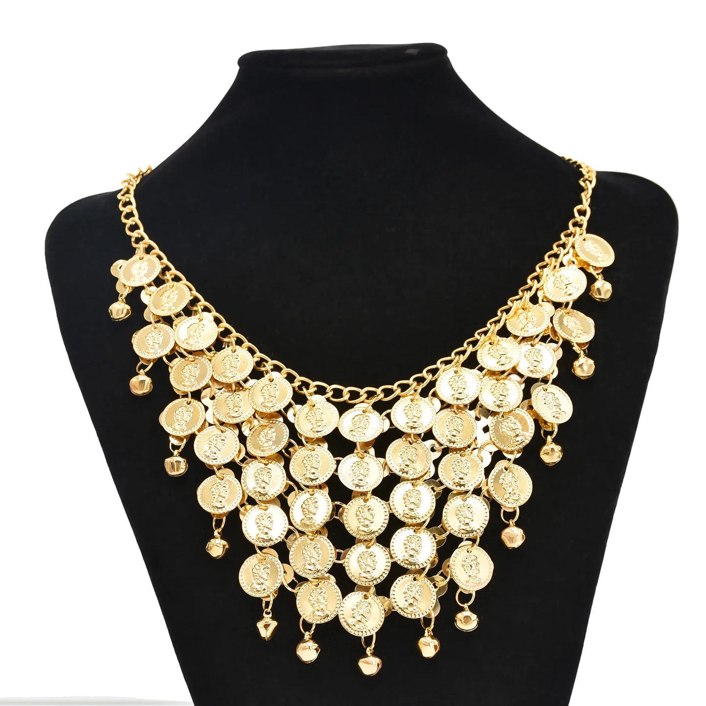 Indian Dance Jewelry Set Necklace Earrings Bangle Hairband