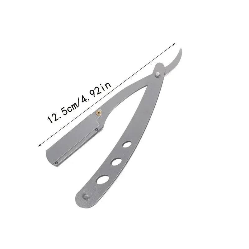 Men Professional Barber Razor Manual Shaver Stainless Steel