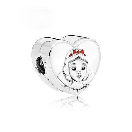 Exquisite 925 Silver Heart-Shaped Beads with Deer Pendant for European Bracelets DIY Jewelry