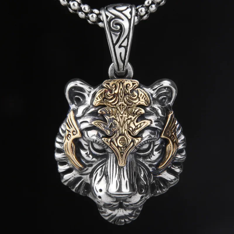 Handcrafted Skull Roman Helmet Pendant Necklace for Men
