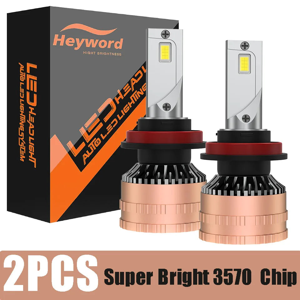 Heyword 300W 6000K LED Headlight Kit Universal Fit Car