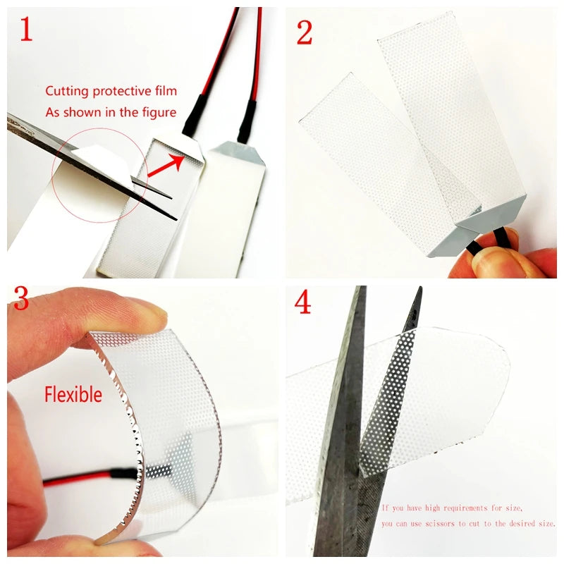Flexible Bendable DIY LED Light Eye Kits for Iron Man Helmet Cosplay Accessories
