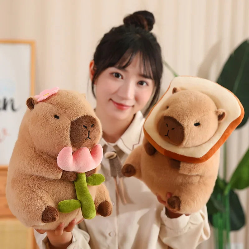 Capybara Plush Toy Simulation Cosplay Unicorn Dinosaur Decor