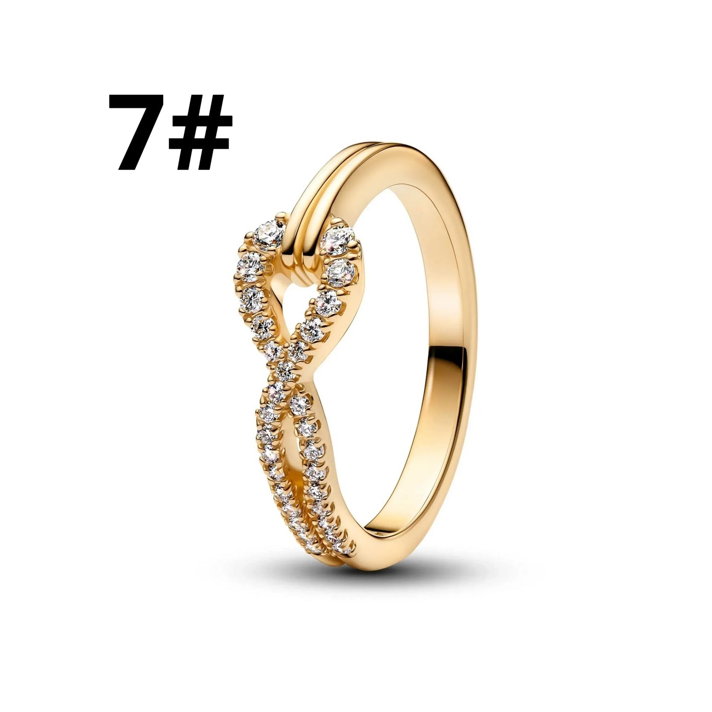 925 Sterling Silver Golden Geometry Charm Set with Heart Star Zircon Beads for DIY Womens Jewelry Gift