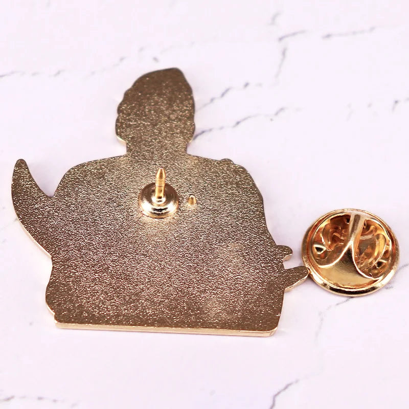 Good Omens Crowley Enamel Lapel Pin Fashion Jewelry Gift