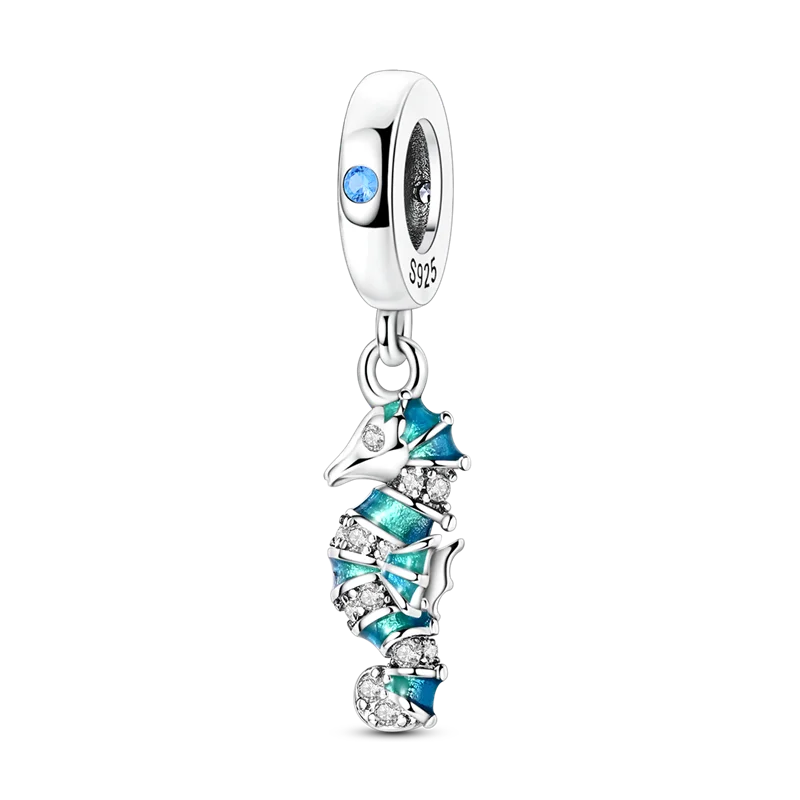 925 Sterling Silver Pumpkin Charm With Zircon Inlay