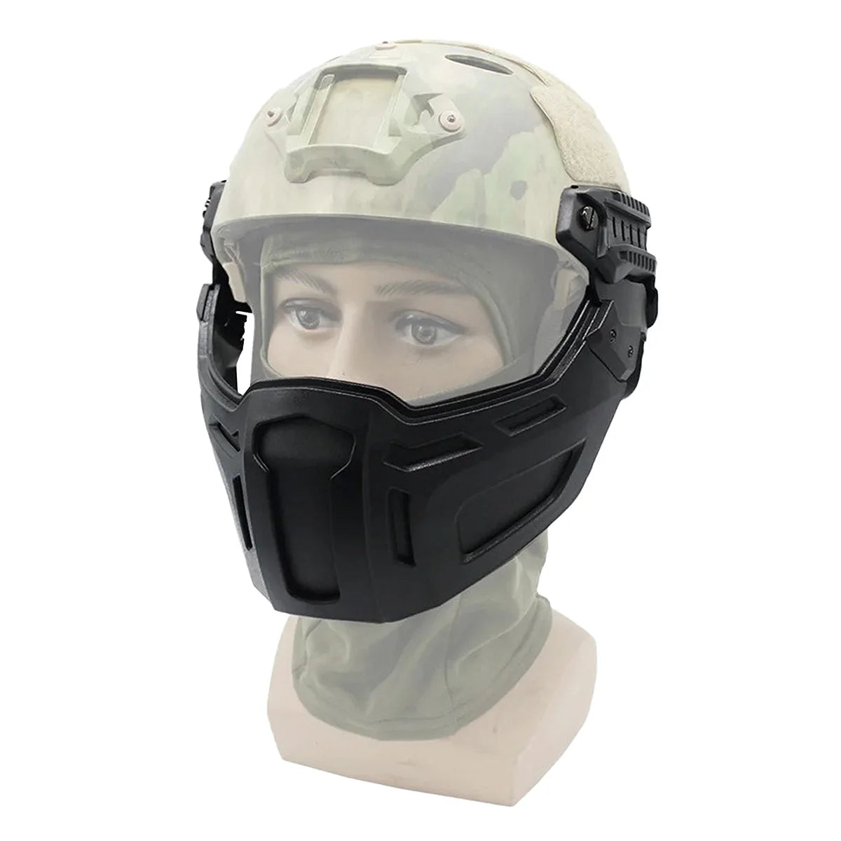 New Tactical FAST Helmet Half Face Mask for Airsoft Gear