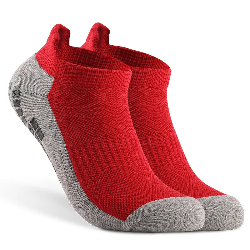 Unisex Football Ankle Socks Non Slip Silicone Bottom