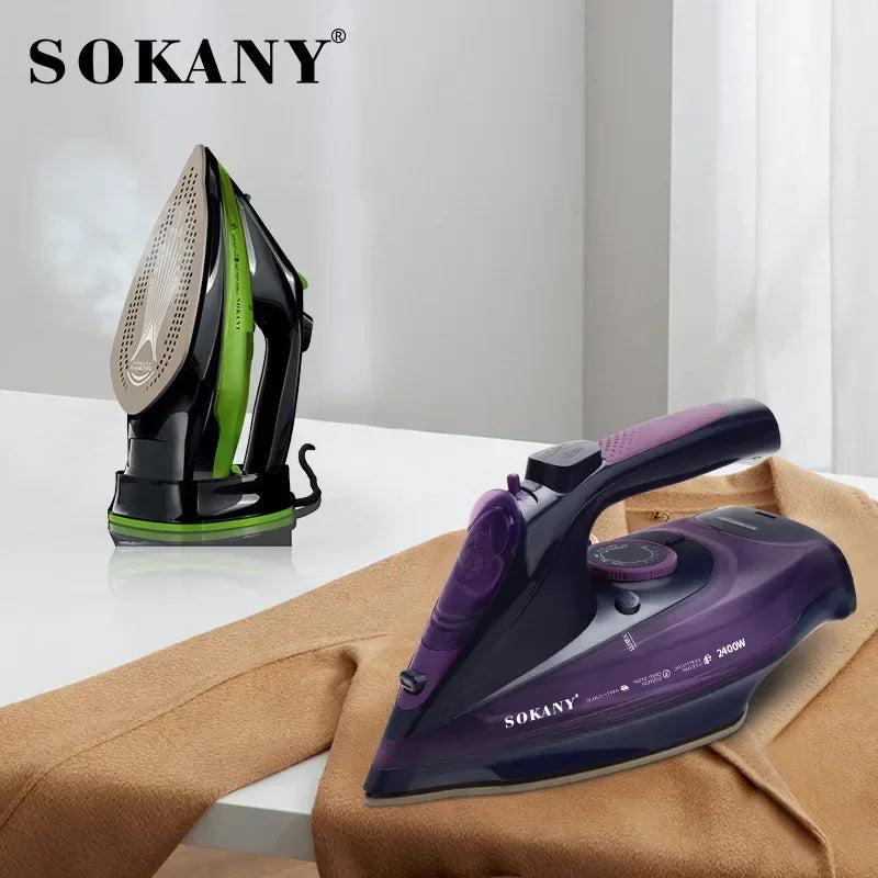 Cordless Steam Iron Handheld 5-Speed Adjustable Machine 2400W