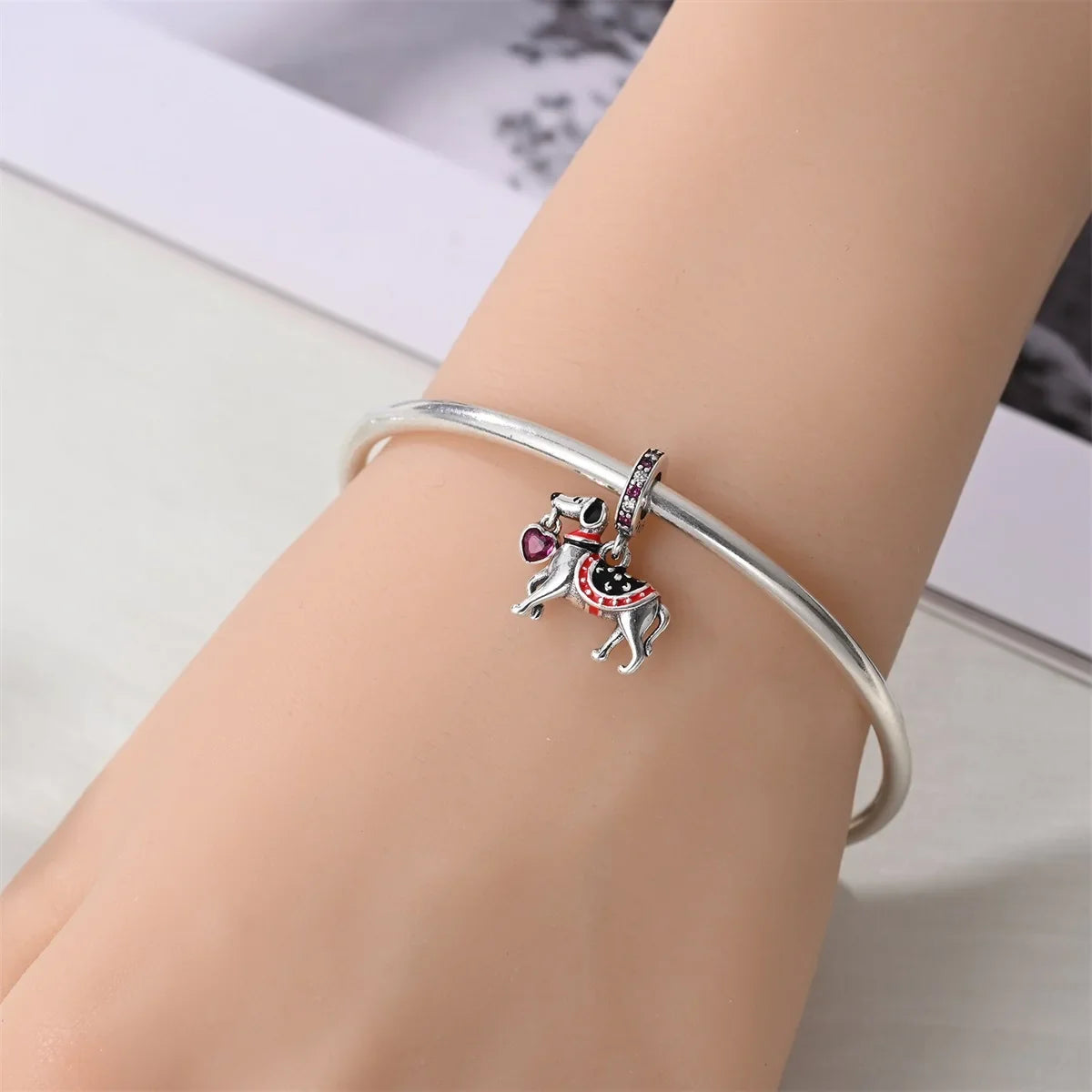 925 Sterling Silver Animal Charms Set Elephant Chameleon Fish Cat Beads for DIY Bracelets Pendant Fine Jewelry Gift