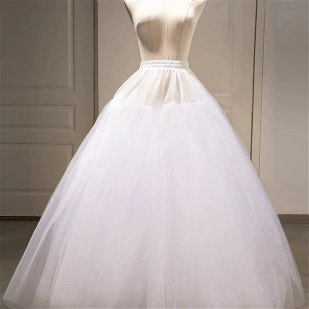 Elegant Tulle Layered Petticoat Bridal Underskirt for A-Line Wedding Dresses