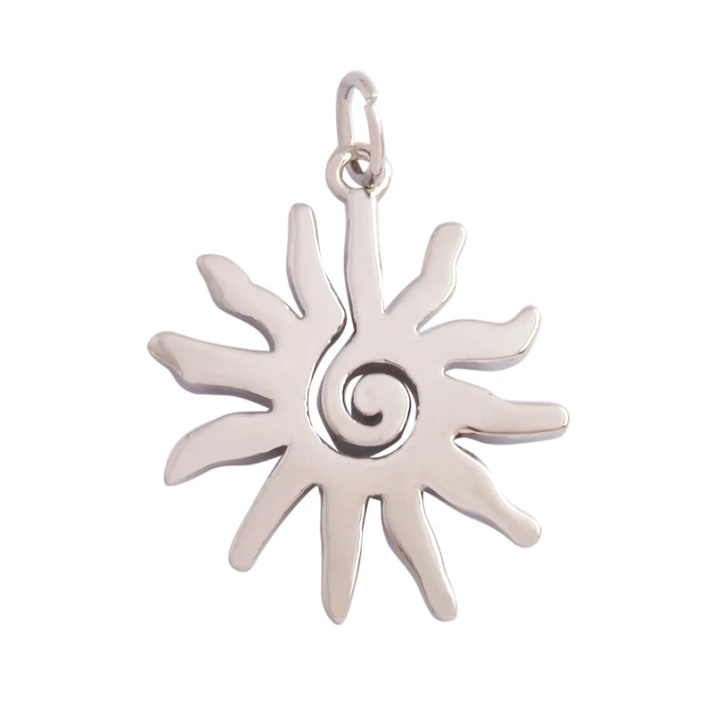 Gold-Plated Celestial Moon Star Charm Pendant with Cubic Zirconia for Jewelry Making