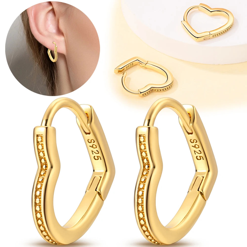 Elegant 925 Silver Twist Zircon Hoop Earrings for Women - Ideal Engagement or Birthday Gift