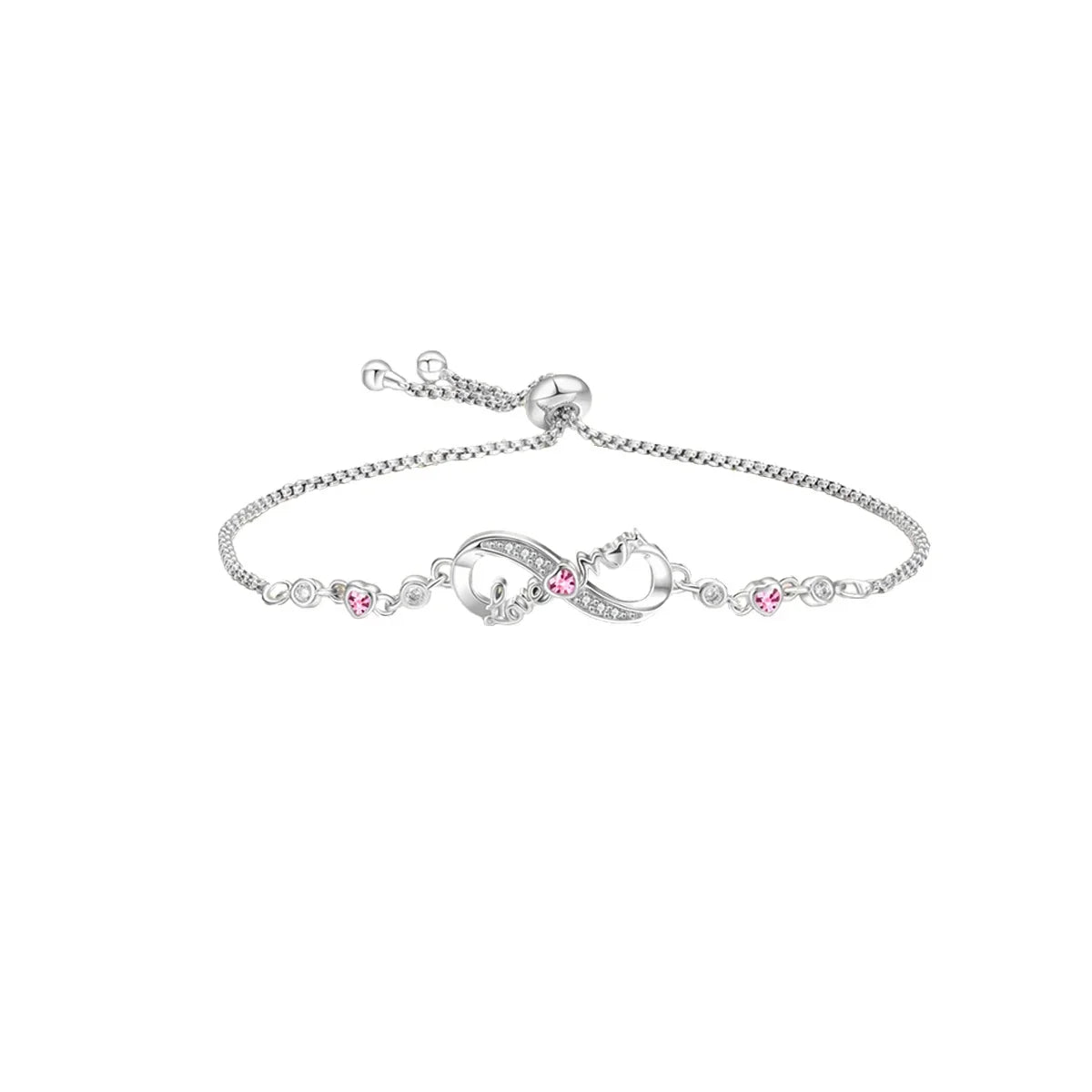 Original 925 Sterling Silver Heart Skull Necklace Ring and Cross Bracelet Set with Zircon Accents for Halloween and Valentine Gifts