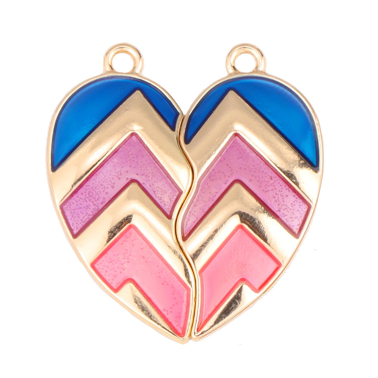Sweet Heart Rainbow Butterfly Best Friend Charms for DIY Necklace Jewelry Making