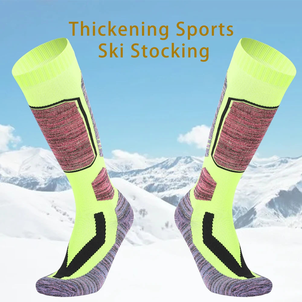 Thermal Thick Cotton Ski Socks High Knee Warm Unisex