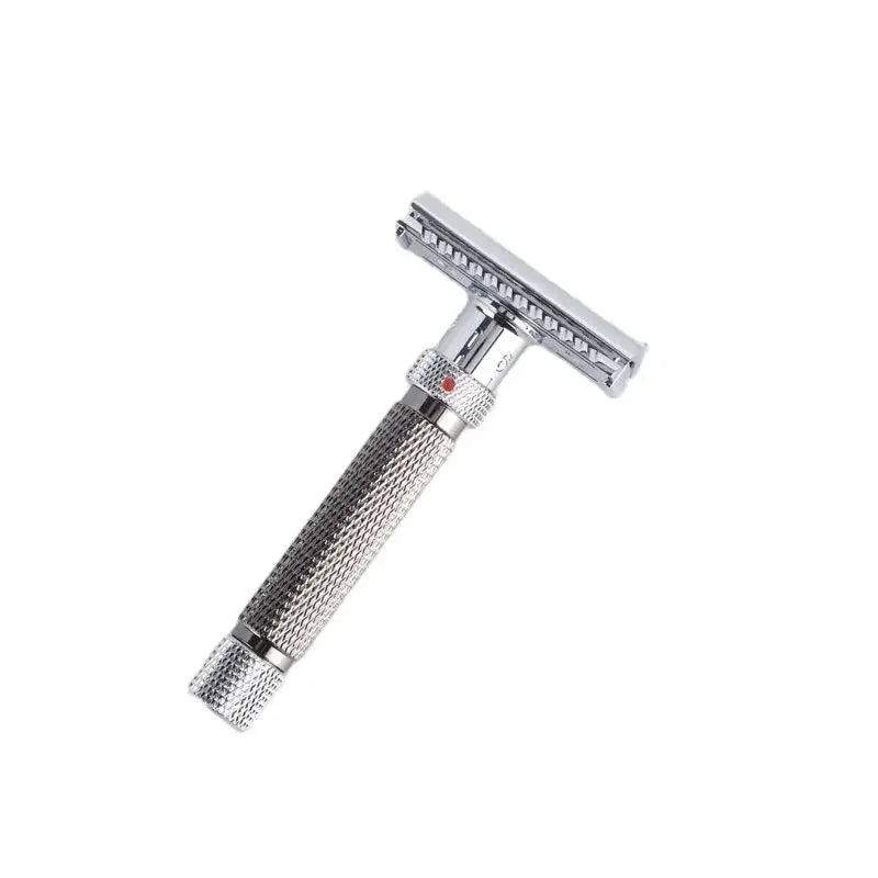 Yaqi Adjustable Stainless Steel Safety Razor For Men Chrome Gunmetal Finish