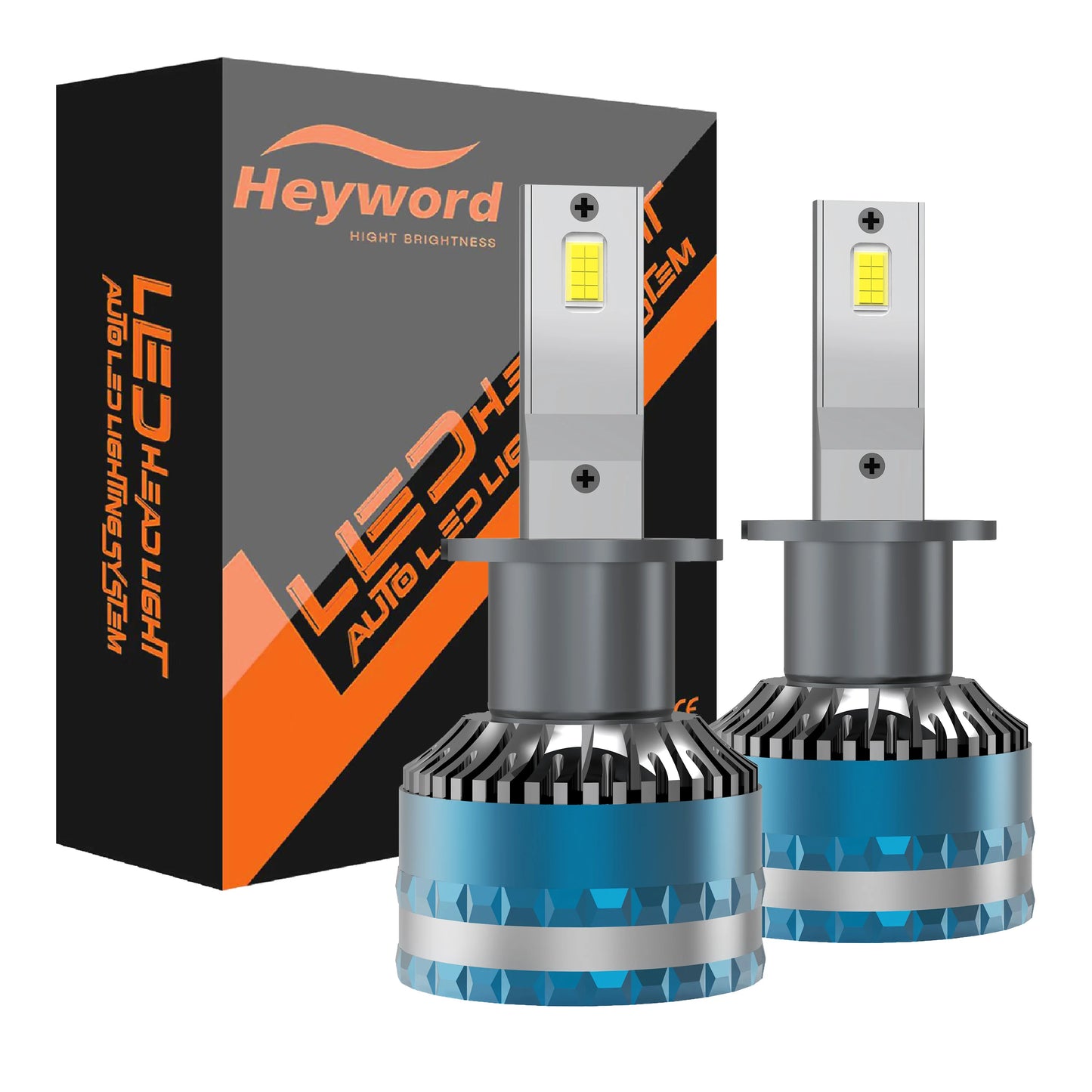 Heyword 160W LED Car Headlight Bulbs 6000K High 30000LM