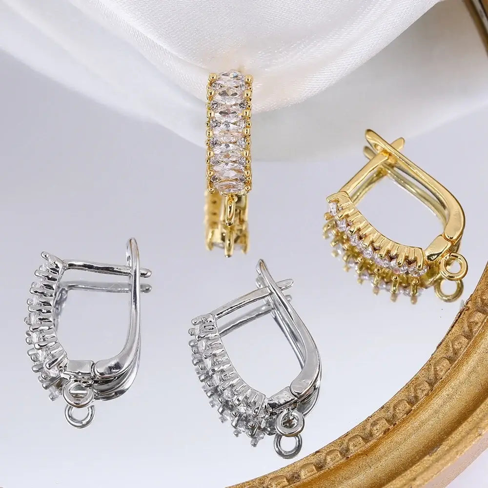 Juya 18K Gold Plated Earwire Hooks for DIY Fashion Jewelry