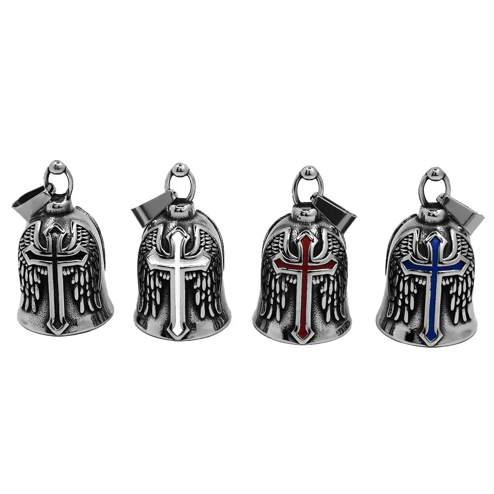 Viking Warrior Helmet Pendant Stainless Steel Eagle Cross Jewelry