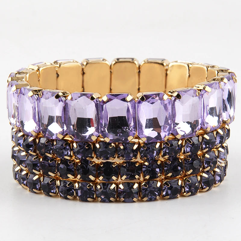 Bohemian Chic Colorful Glass Beaded Stackable Bracelets Set for Women