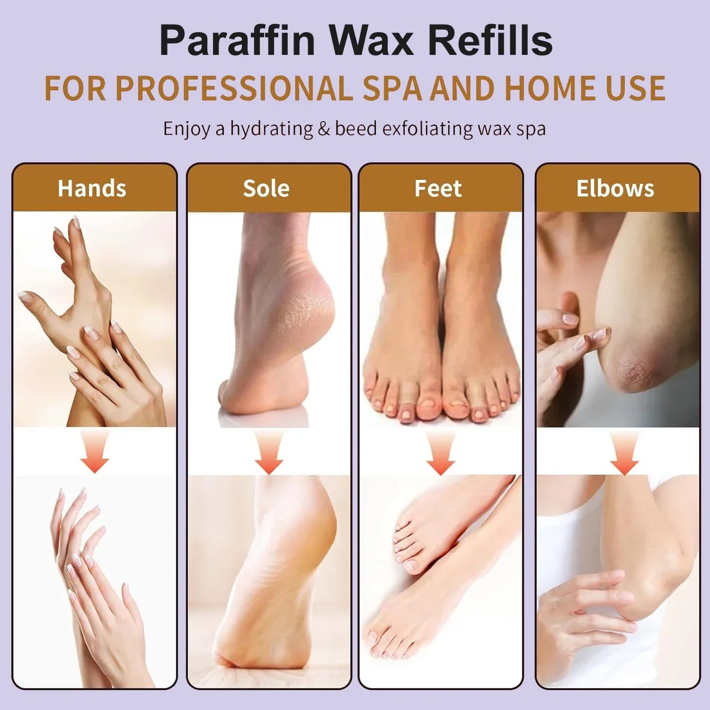 Moisturizing Paraffin Wax For Hand And Foot Care 200g 450g Spa Soft Wax For Wax Heater Machine