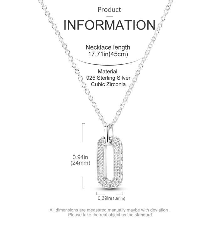 925 Sterling Silver Heart Chain Necklace for Women with Luxury Dog Paw Design Jewelry Gift KTN019