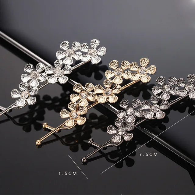 Vintage Moon Star Rhinestone Hairpin for Women Bridal Wedding Accessories