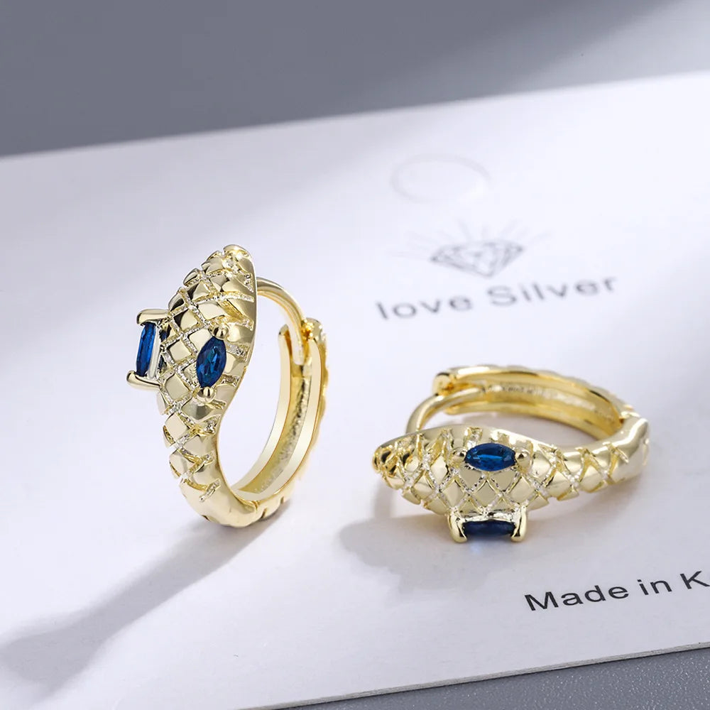 Elegant 925 Sterling Silver Zircon Stud Earrings for Women's Wedding and Engagement