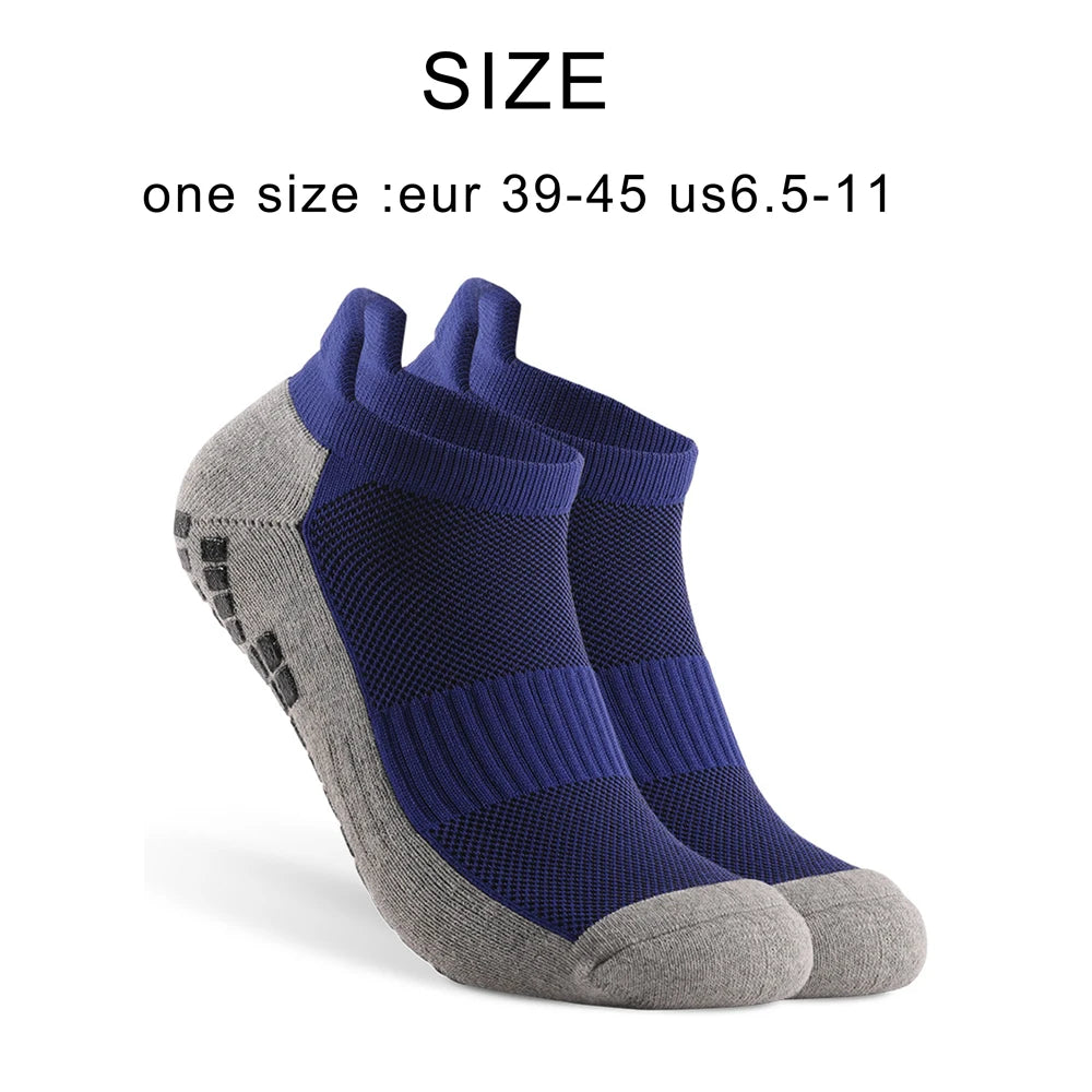 Unisex Football Ankle Socks Non Slip Silicone Bottom