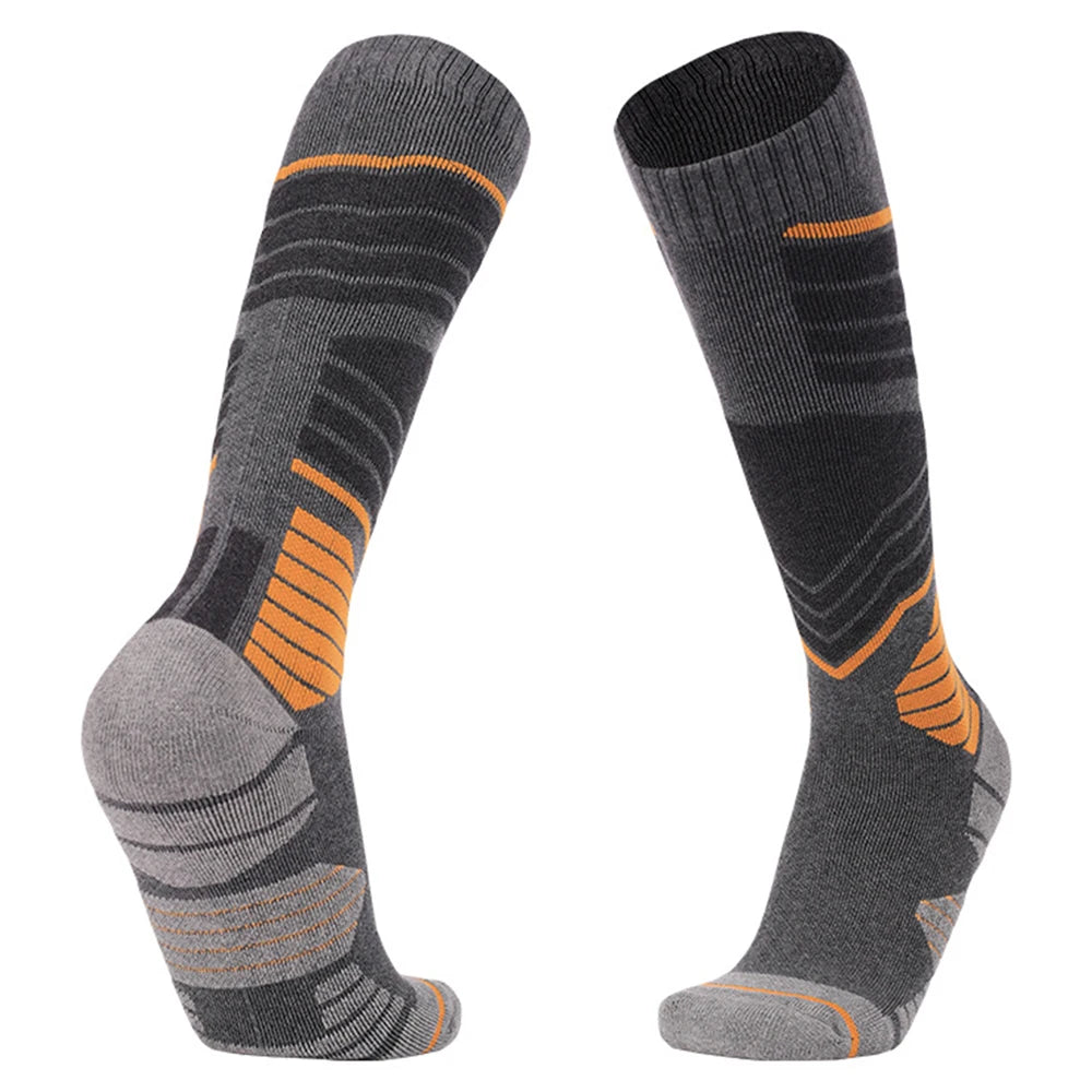 Mens Thermal Knee High Ski Socks For Winter Sports Outdoor
