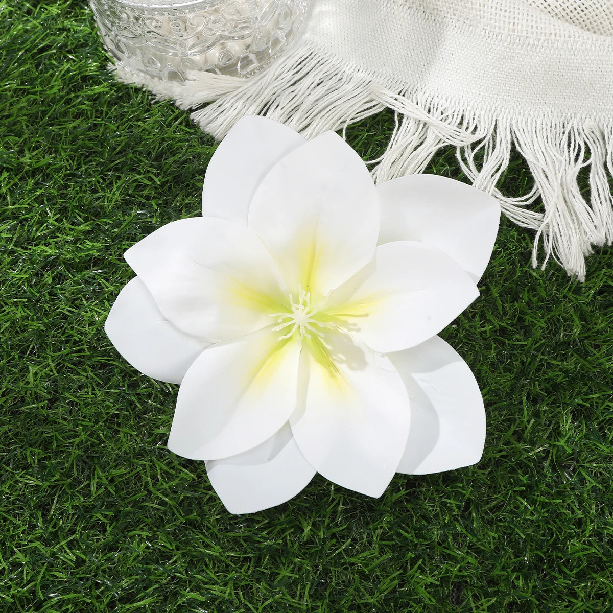 Awaytr Hawaiian Flower Hair Clip for Women and Girls - Romantic Bohemian Floral Side Bangs Accessory