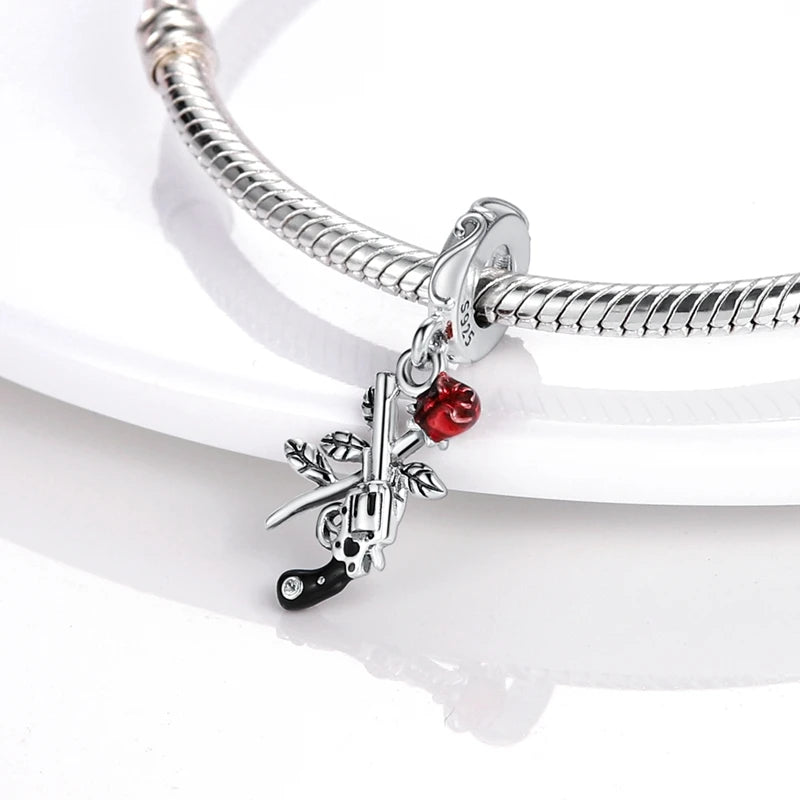 Disney Captain America 925 Sterling Silver Charm Bead