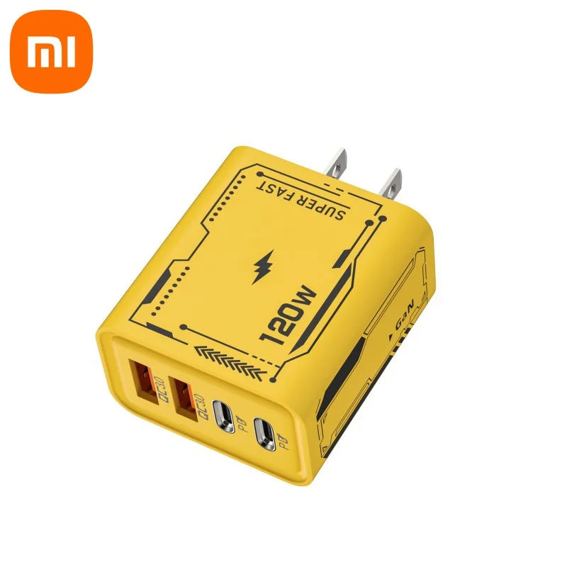 Xiaomi 120W Ultra Fast GaN USB C Charger Quick Charge 3.0 Type C Power Adapter For iPhone Samsung And Xiaomi