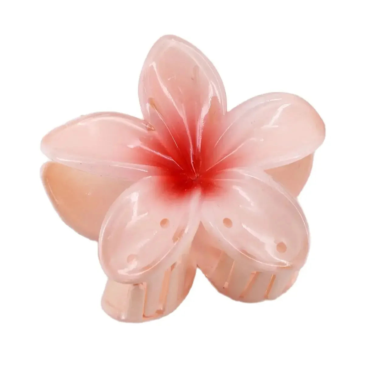 Beach Chic Gradient Flower Hair Accessories Set - Summer Hawaiian Style Hairpins and Claw Clips for Women