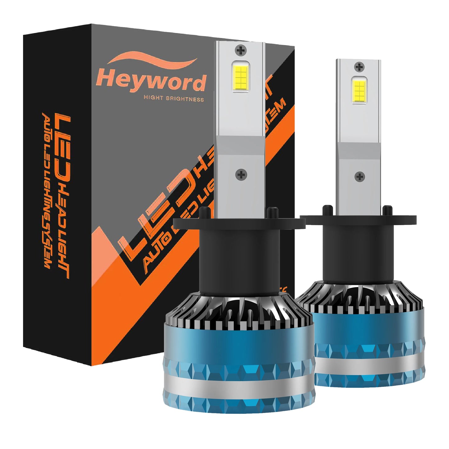 Heyword 160W LED Car Headlight Bulbs 6000K High 30000LM