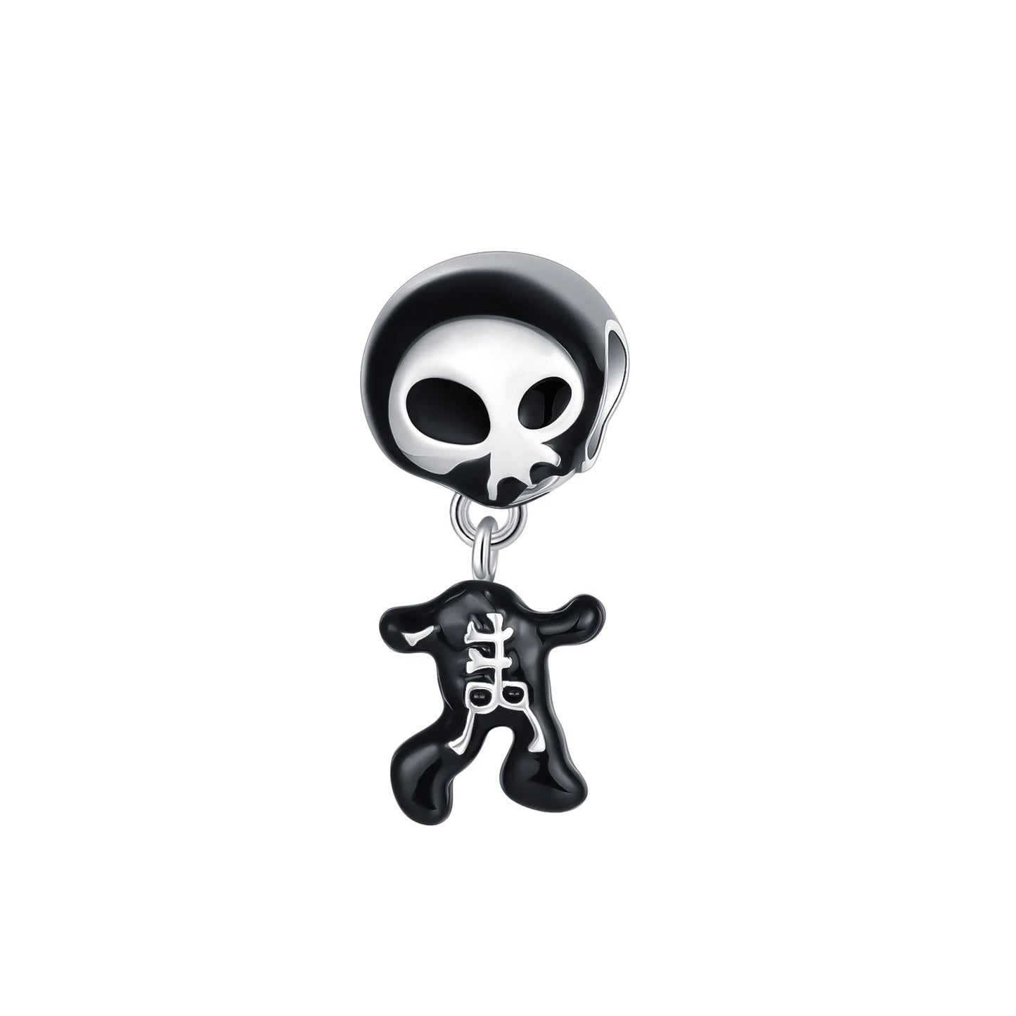 Sterling Silver Halloween Skull Bat Pumpkin Charm Pendant for DIY Jewelry SMC4689