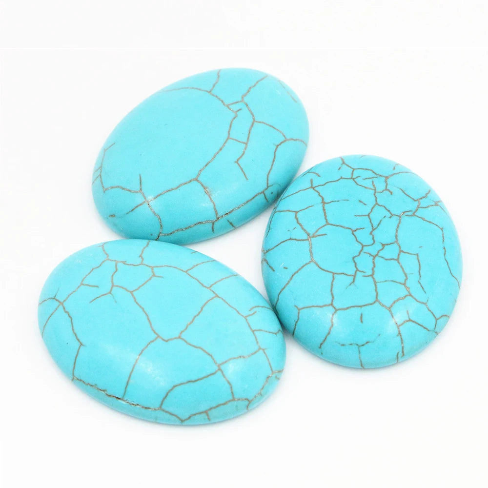 Elegant Oval Turquoise Cabochons for Jewelry Crafting