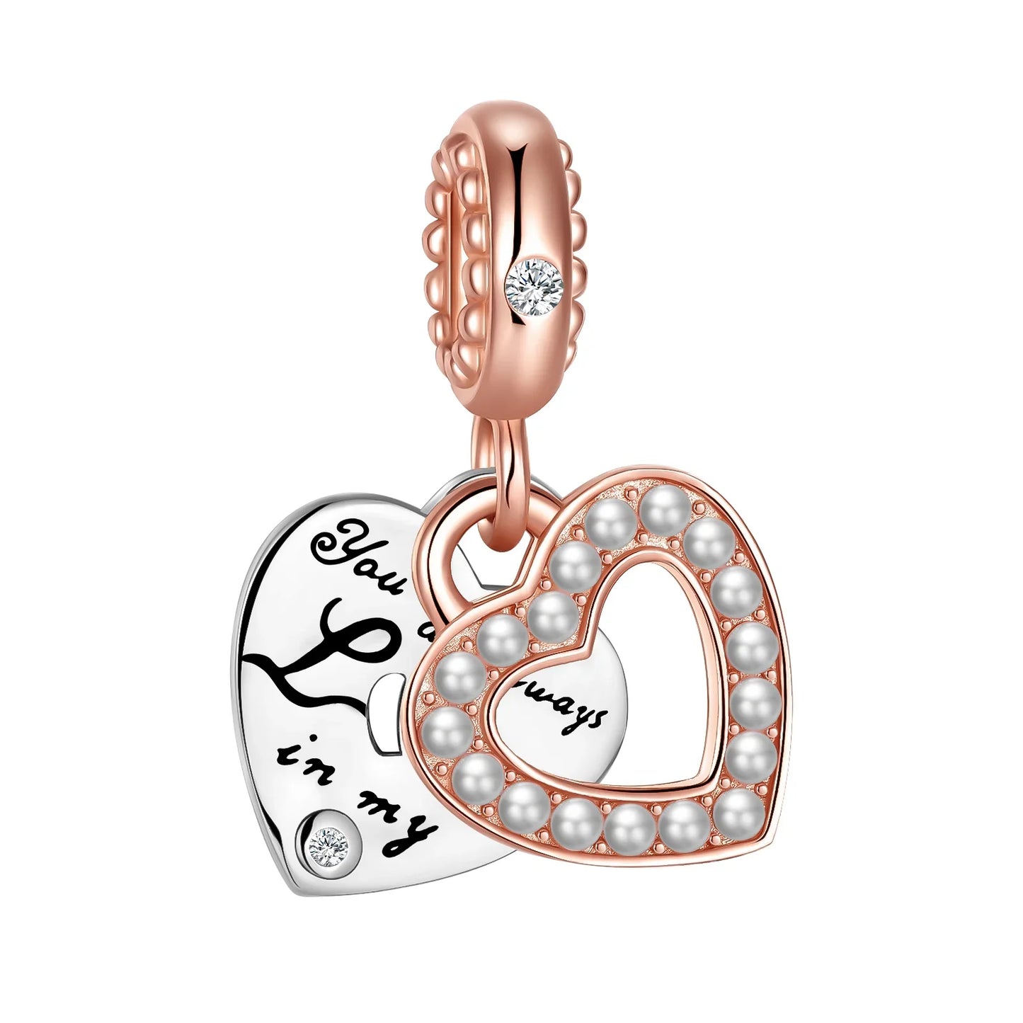 925 Sterling Silver Pink Heart Cat Claw Colorful Flower Charms for Women DIY Jewelry Pendants Bracelets Necklace
