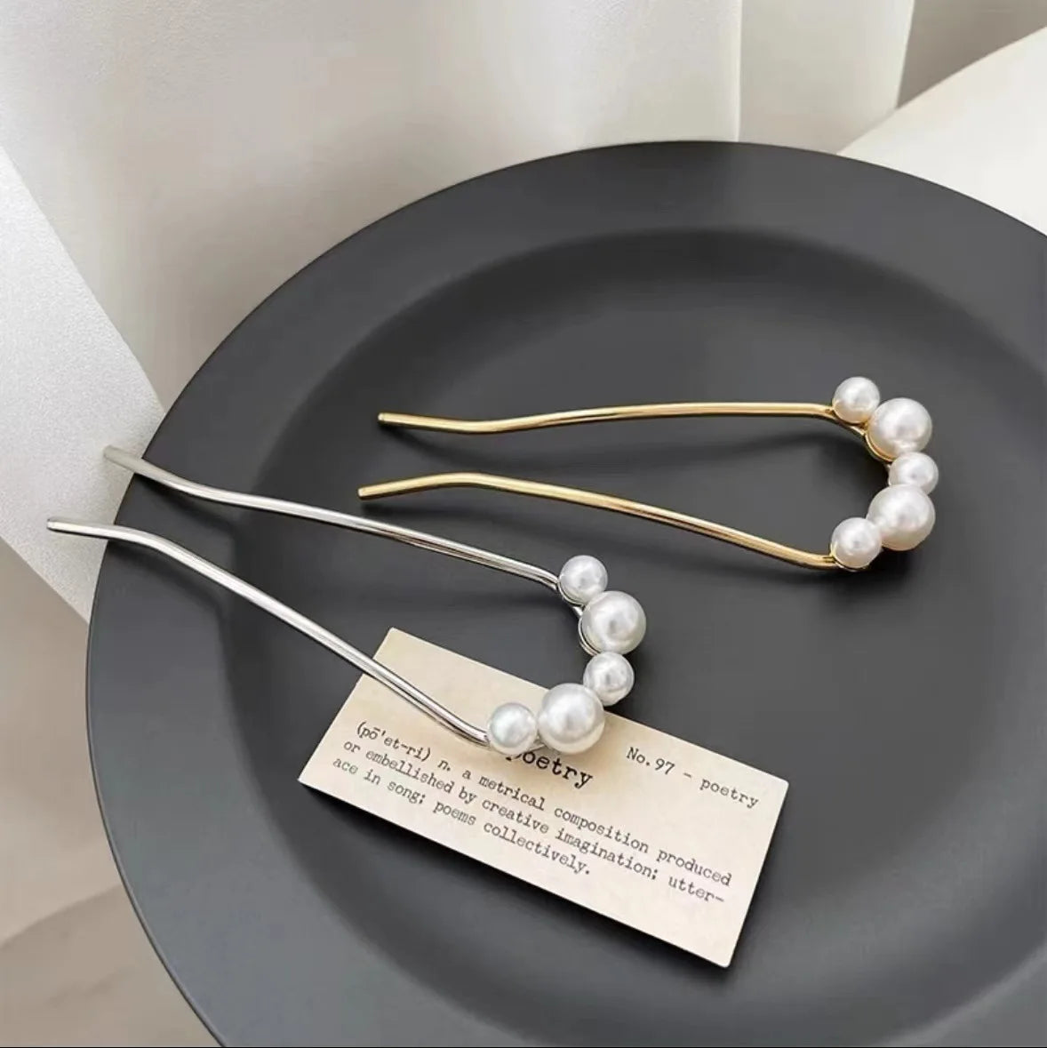 Elegant Pearl U Shaped Hairpins for Bridal Weddings and Special Occasions