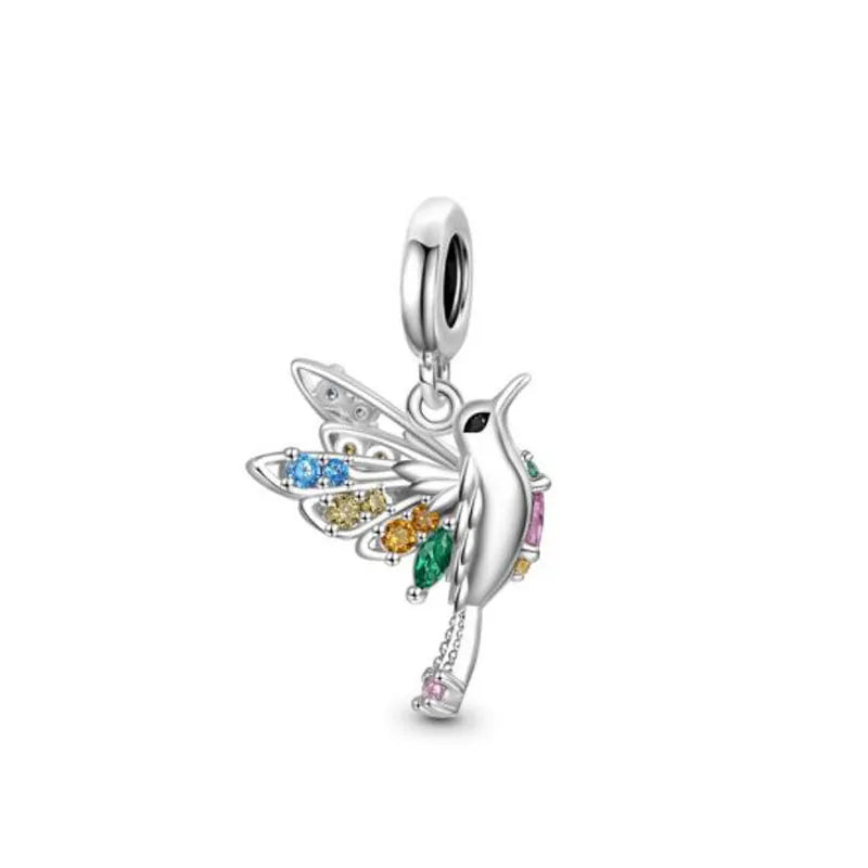 SilverSparkle Animal Skull Pendant for DIY Jewelry Bracelets B4096