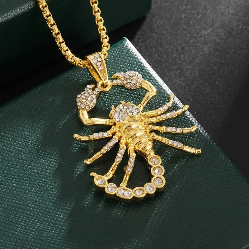 Cubic Zirconia Hip Hop XO Pendant Necklace for Men and Women