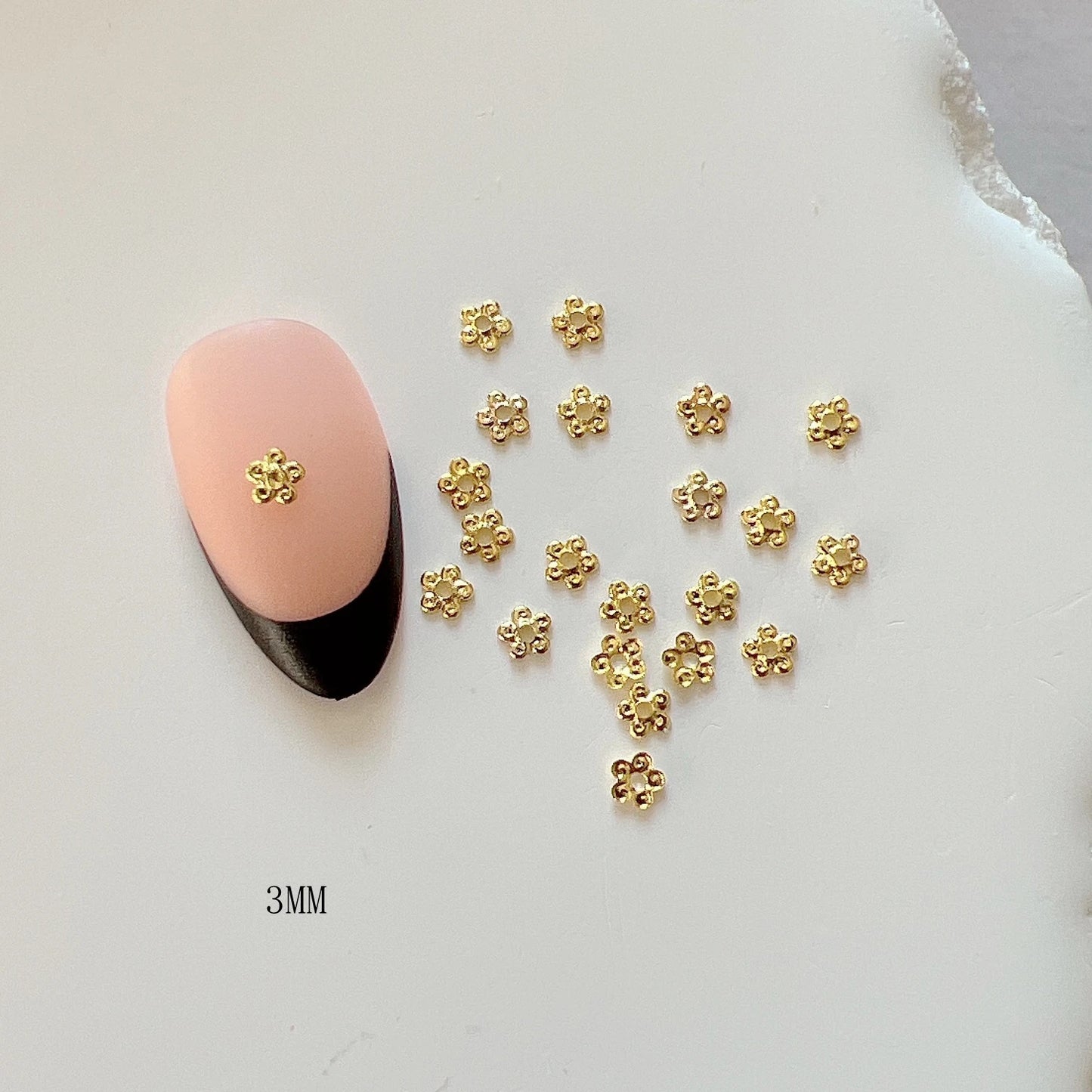 Nail Angel 3D Metal Mini Star Heart Square Bow Charm Set